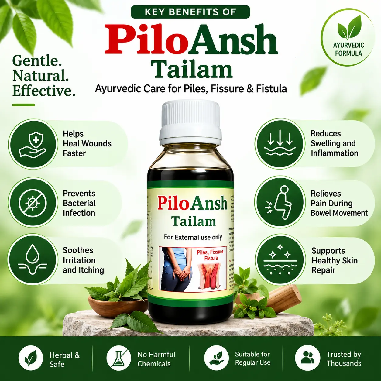 PiloAnsh Tailam Ayurvedic Oil (Pack of 2) - view 3